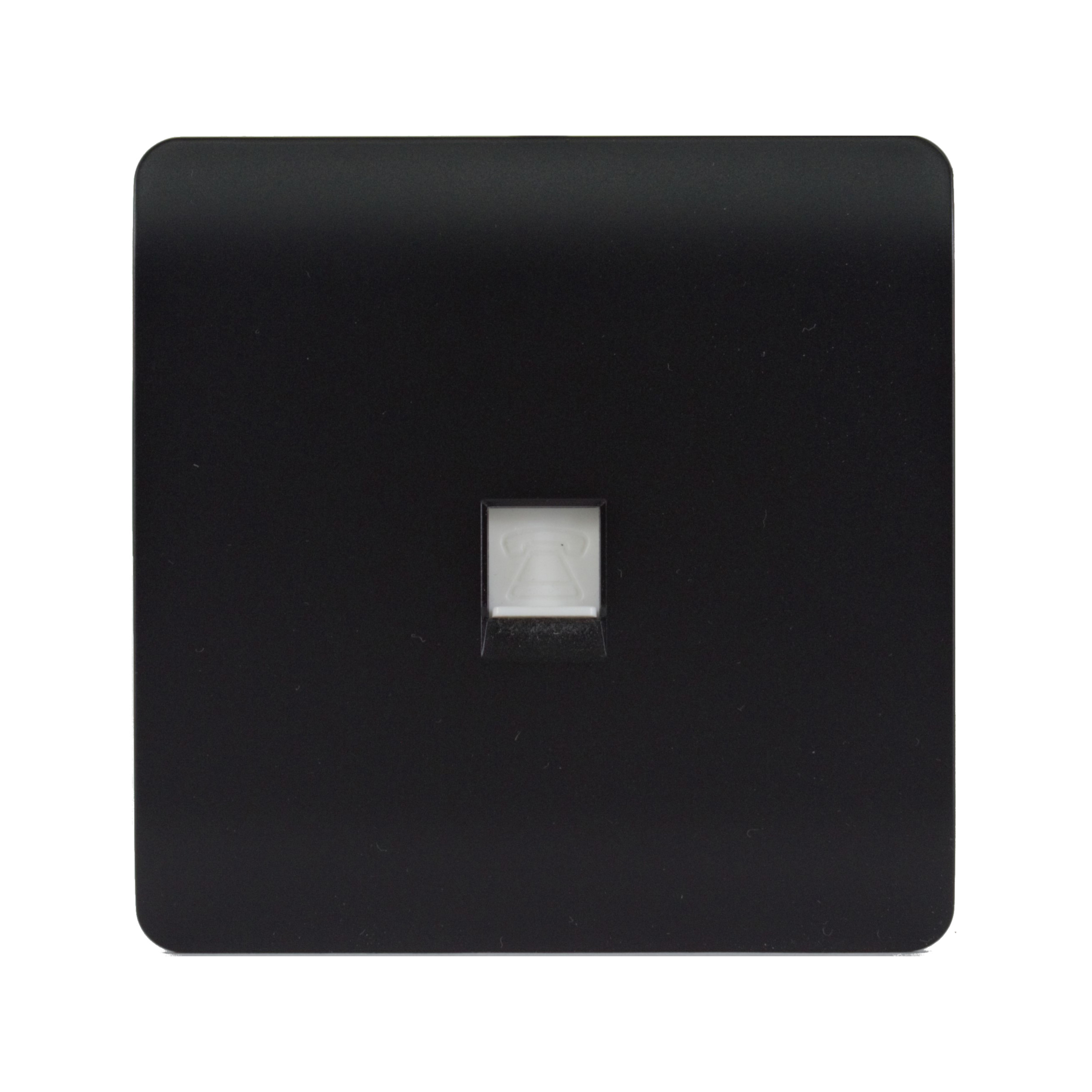 ART-TLPMBK  1 Gang Telephone Matt Black